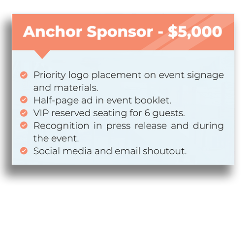 Anchor Sponsor $5000